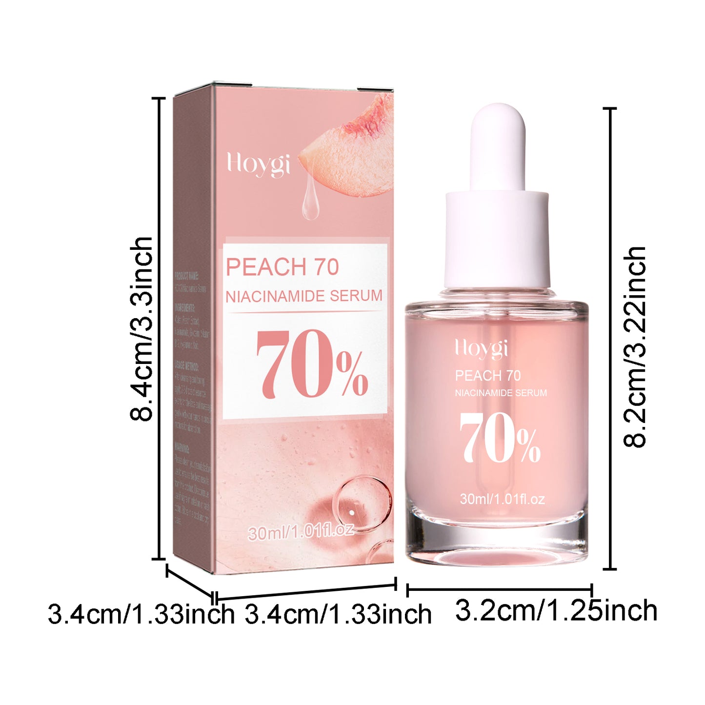 Niacinamide essence tightens and moisturizes pores, reduces acne marks, fine lines and spots, rejuvenates and hydrates the skin, and whitens the skin